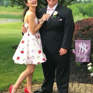 Floral Short Prom Dress